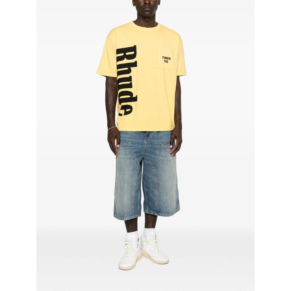 Rhude Yellow T-Shirts & Vests Men RHUDE