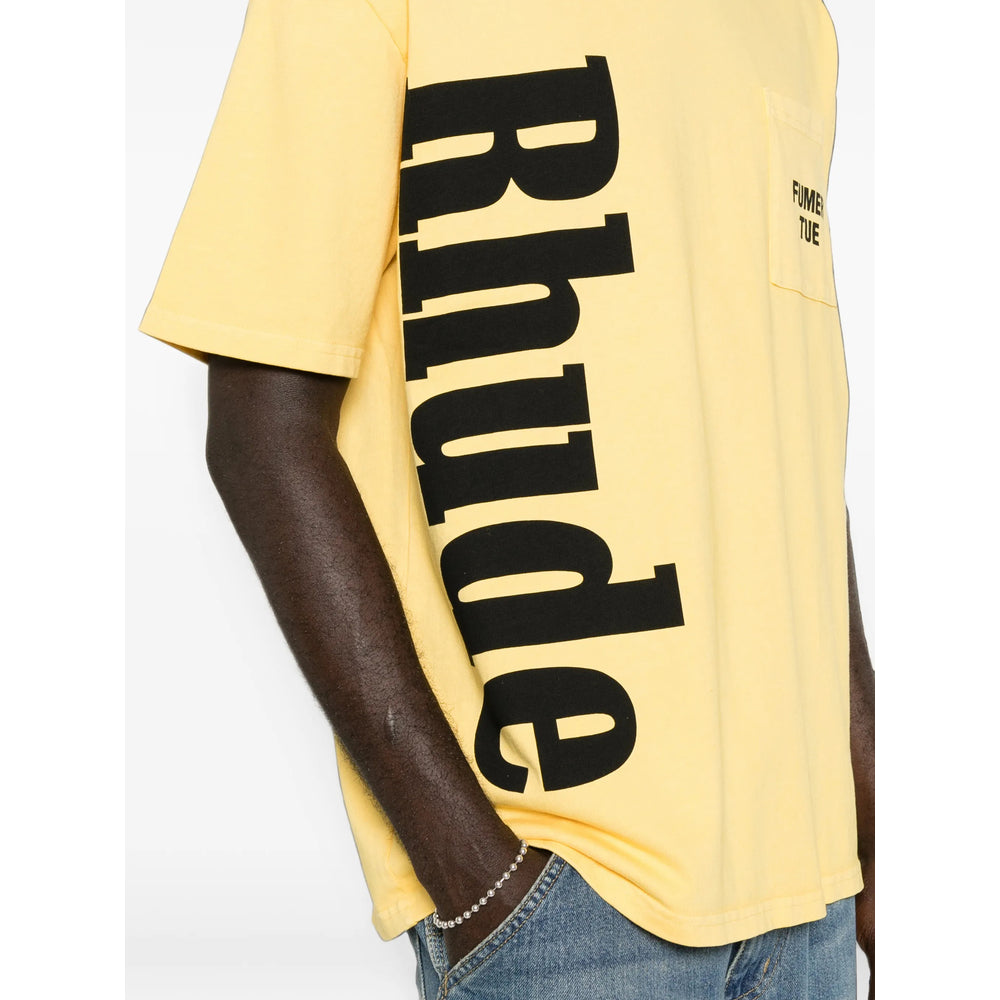 Rhude Yellow T-Shirts & Vests Men RHUDE