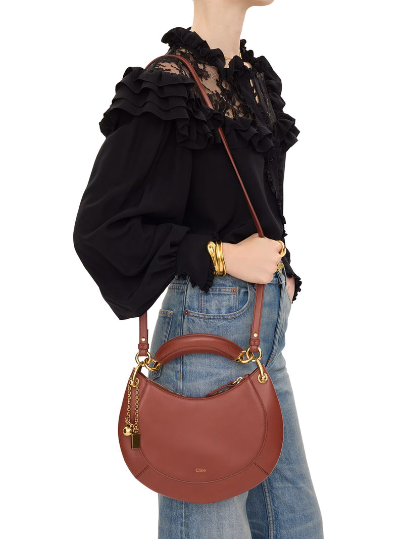 Chloe` Women Banana Leather Shoulder Bag