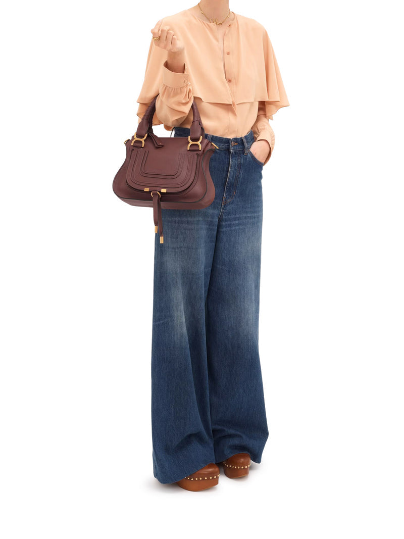 Chloe` Women Small Mercie Bag In Granate Leather CHLOE