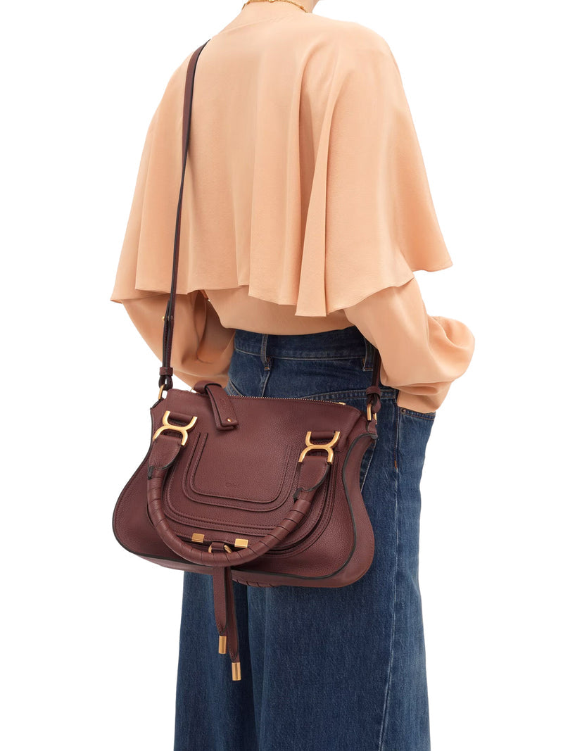 Chloe` Women Small Mercie Bag In Granate Leather CHLOE