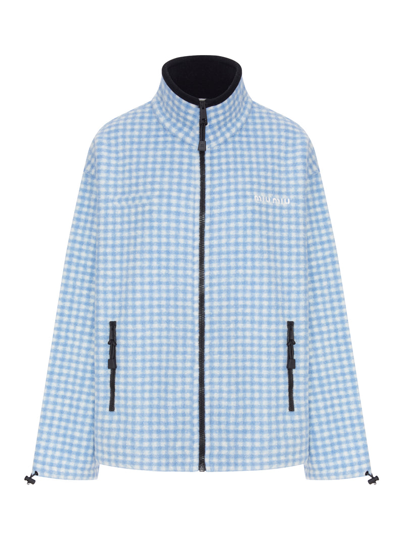 Miu Miu Women Vichy Fleece Sweatshirt MIU MIU