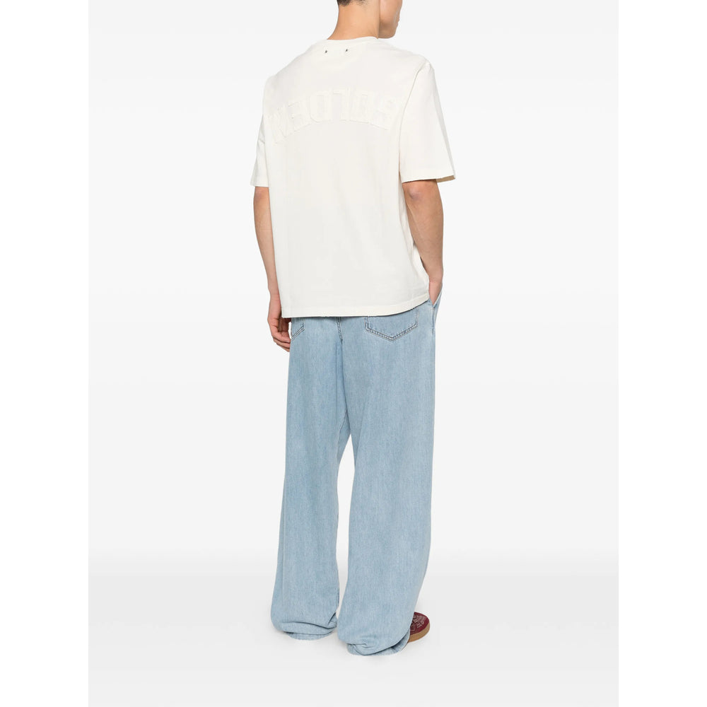 Golden Goose Neutrals T-Shirts & Vests - T-Shirts Men GOLDEN GOOSE