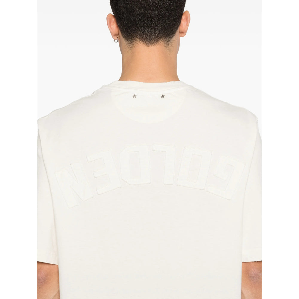 Golden Goose Neutrals T-Shirts & Vests - T-Shirts Men GOLDEN GOOSE