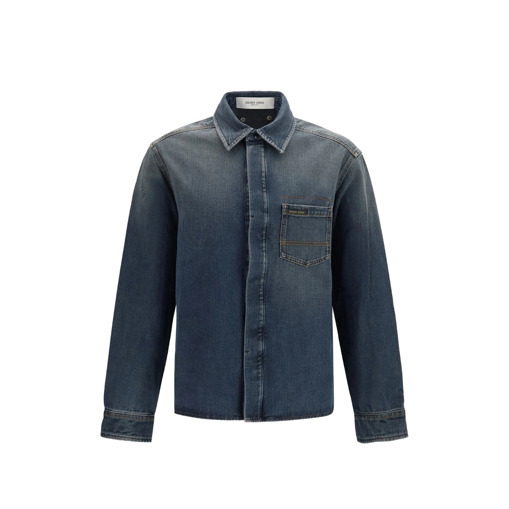 Golden Goose Blue Shirts Men GOLDEN GOOSE