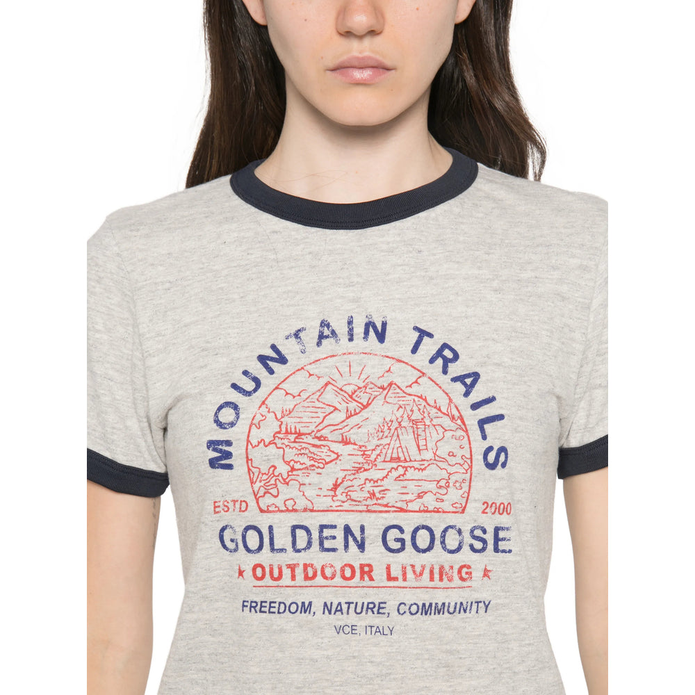 Golden Goose Grey Tops - T-Shirts & Jerseys Women GOLDEN GOOSE