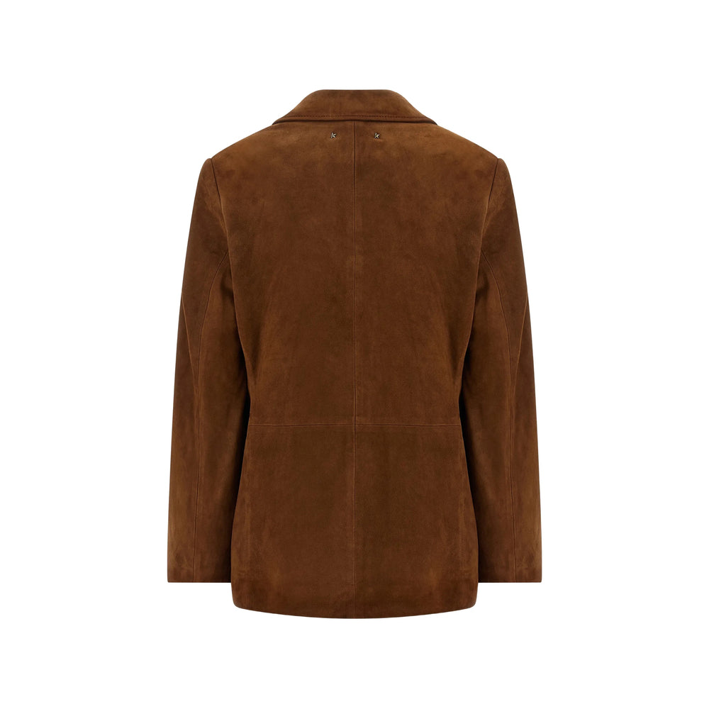Golden Goose Brown Jackets - Leather Jackets Women GOLDEN GOOSE