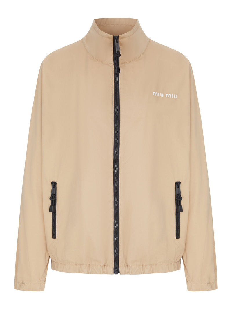Miu Miu Women Blouson In Gabardine Washed MIU MIU