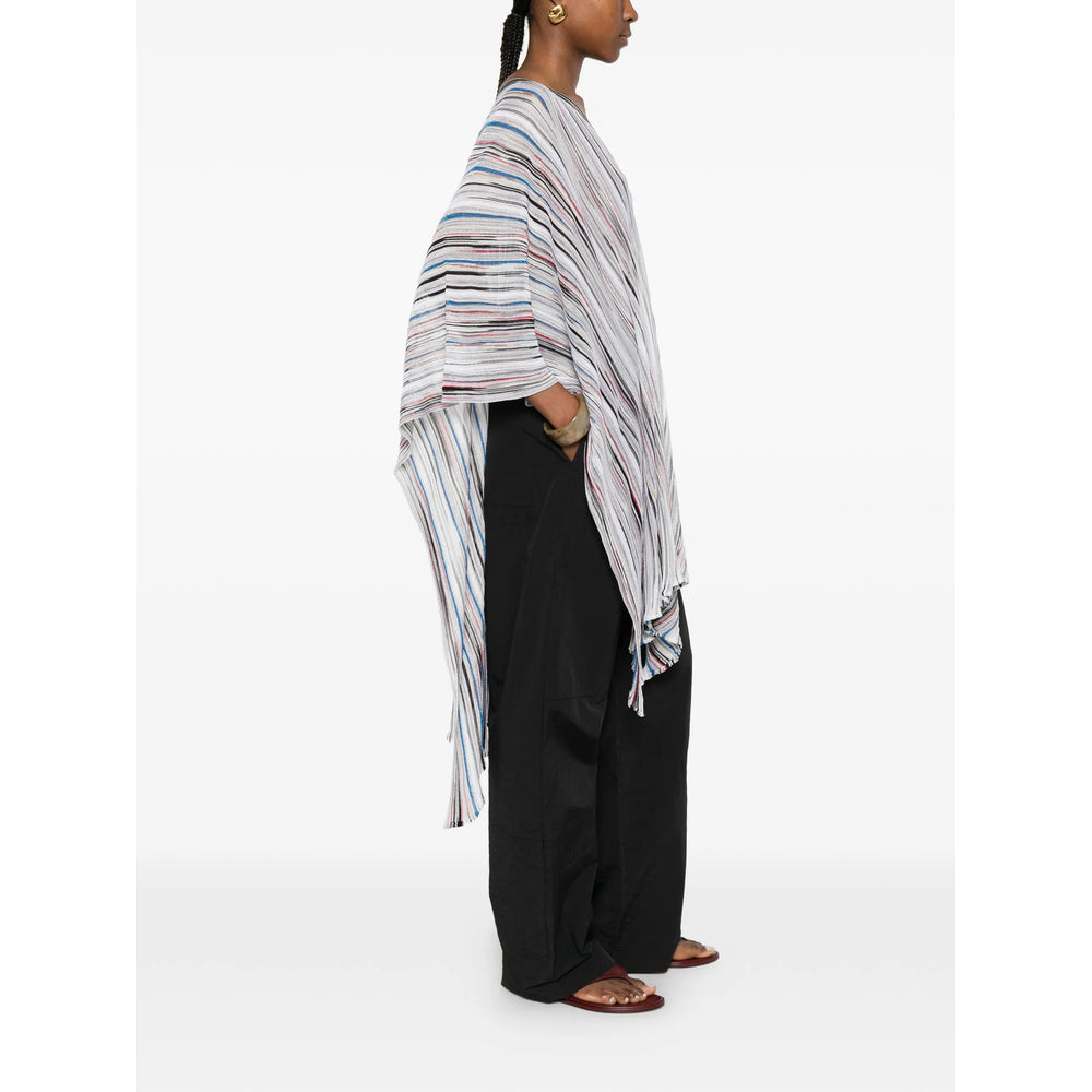 Missoni White Jackets - Capes & Ponchos Women MISSONI