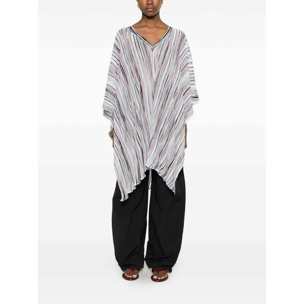 Missoni White Jackets - Capes & Ponchos Women MISSONI