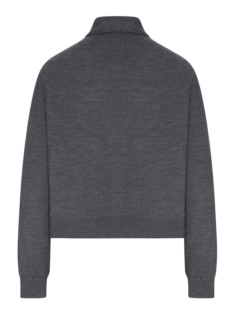 Miu Miu Women Wool Cardigan With Scarf And Logo MIU MIU