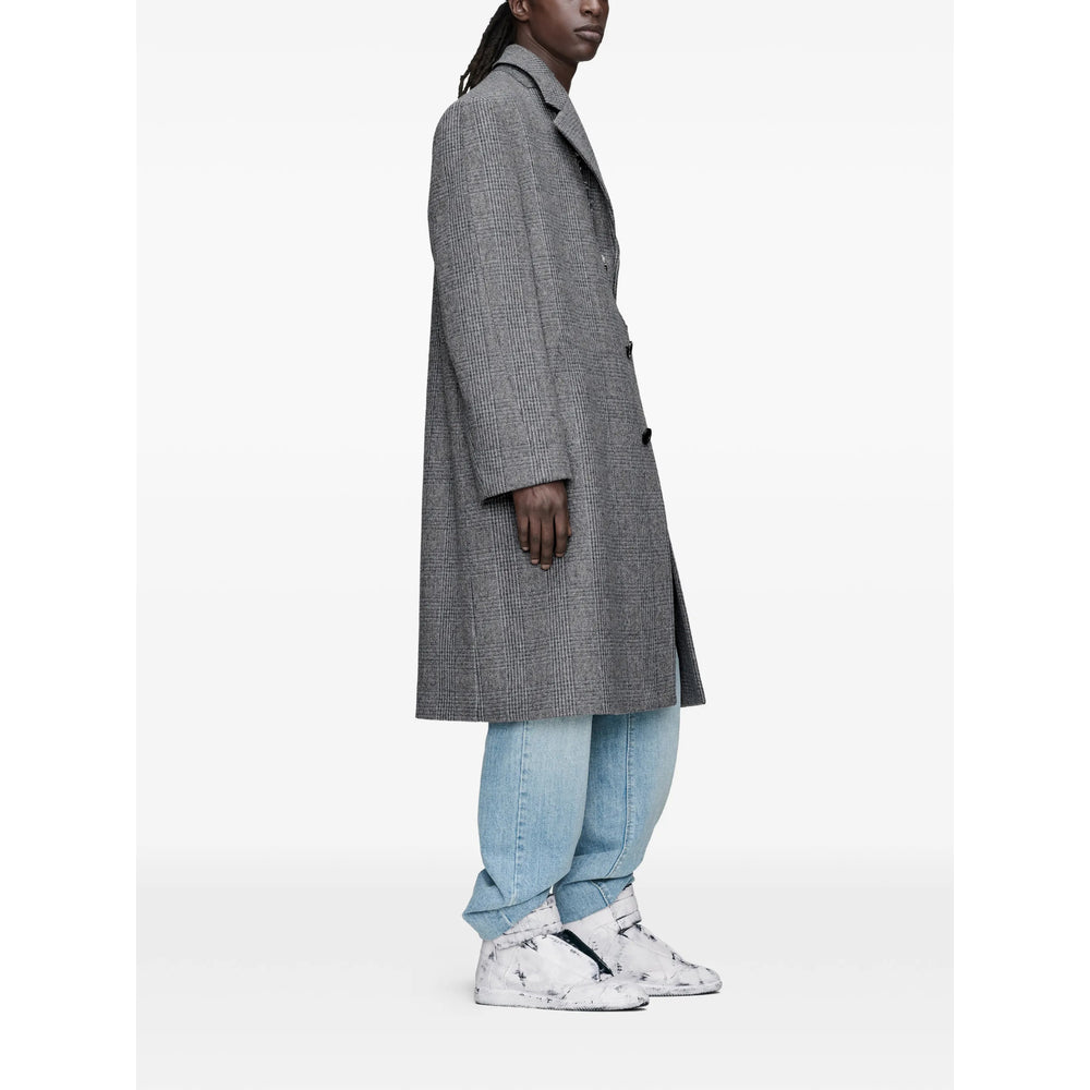 Maison Margiela Grey Coats - Single Breasted Coats Men MAISON MARGIELA