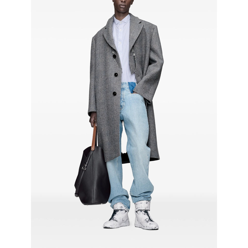 Maison Margiela Grey Coats - Single Breasted Coats Men MAISON MARGIELA