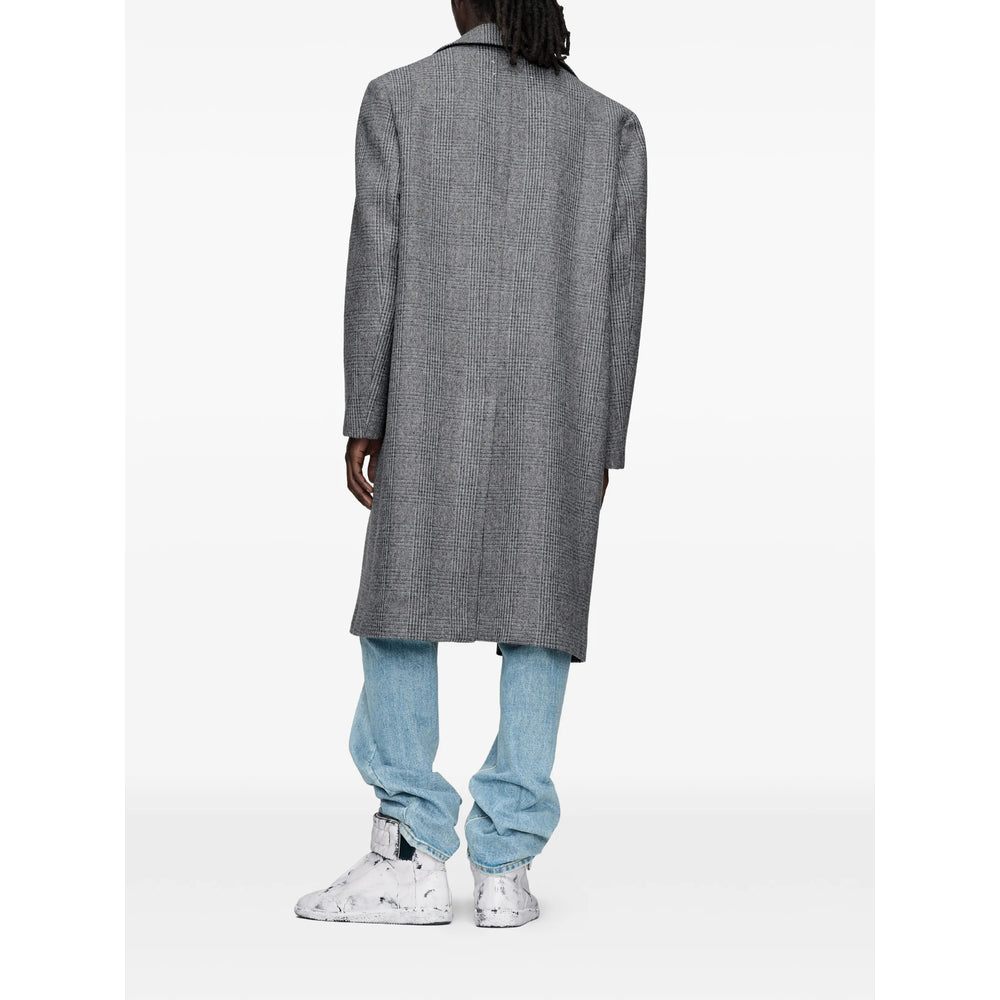 Maison Margiela Grey Coats - Single Breasted Coats Men MAISON MARGIELA