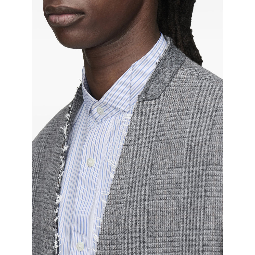 Maison Margiela Grey Coats - Single Breasted Coats Men MAISON MARGIELA