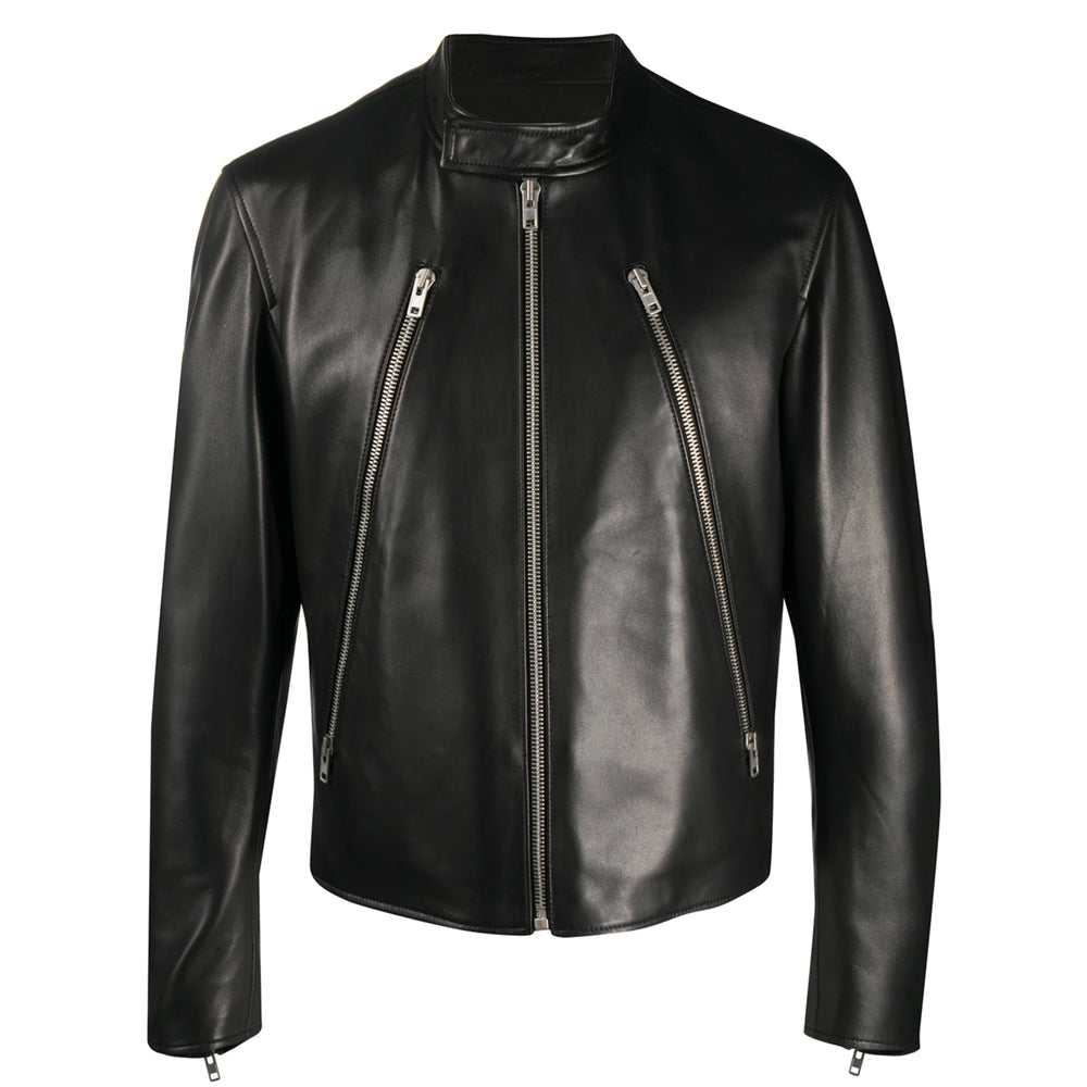 Maison Margiela Black Jackets - Leather Jackets Men MAISON MARGIELA