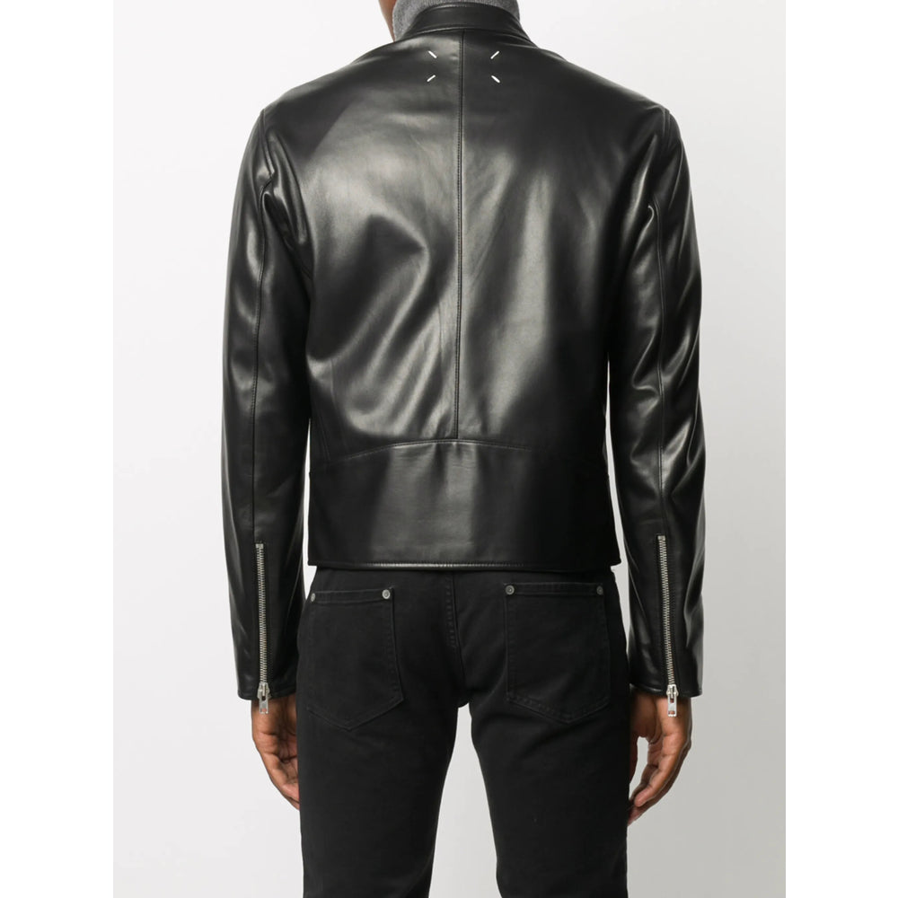Maison Margiela Black Jackets - Leather Jackets Men MAISON MARGIELA