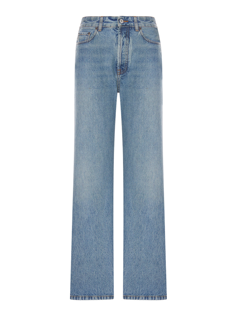 Miu Miu Women Five Pocket Straight Leg Jeans MIU MIU