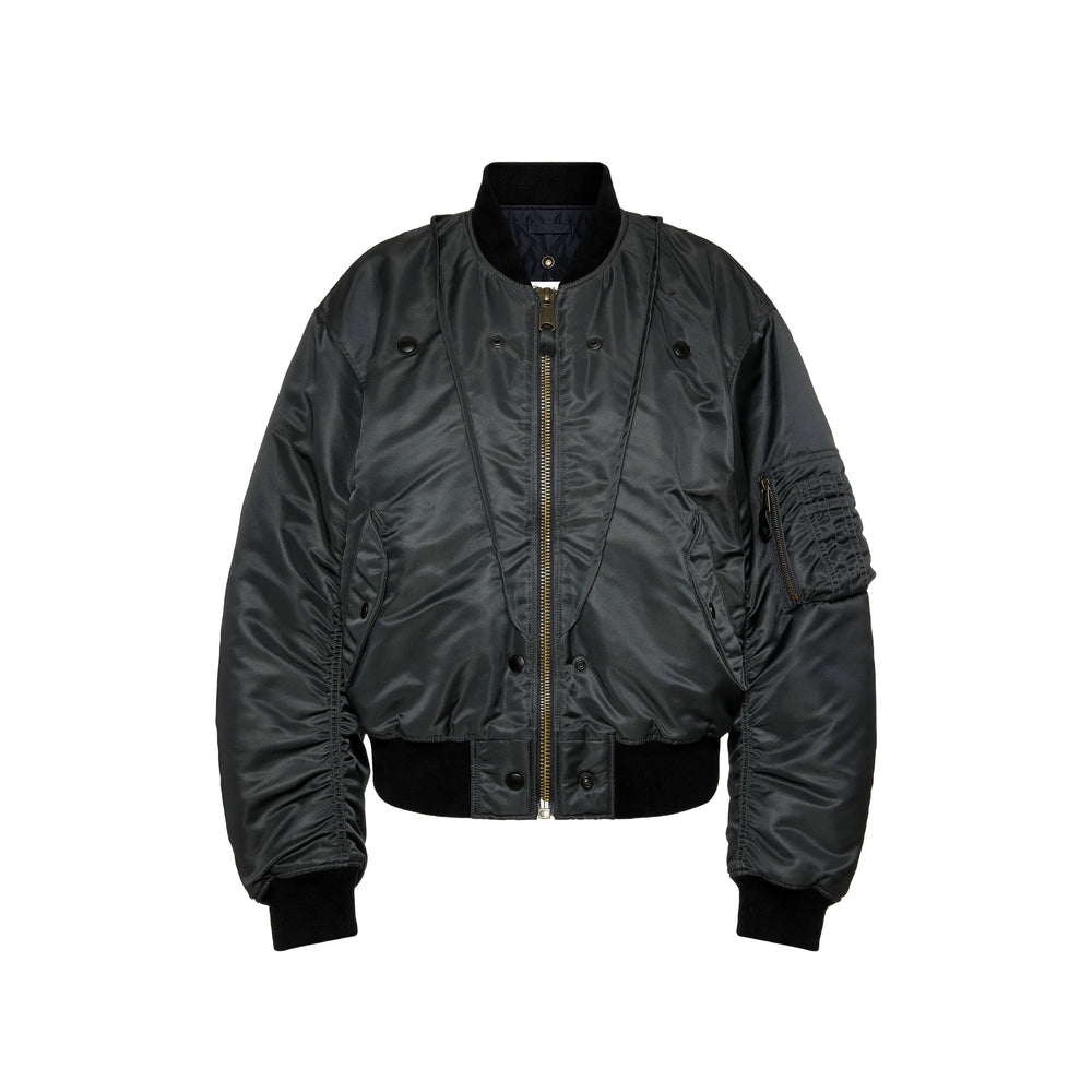 Maison Margiela Black Jackets - Bomber Jackets Women MAISON MARGIELA