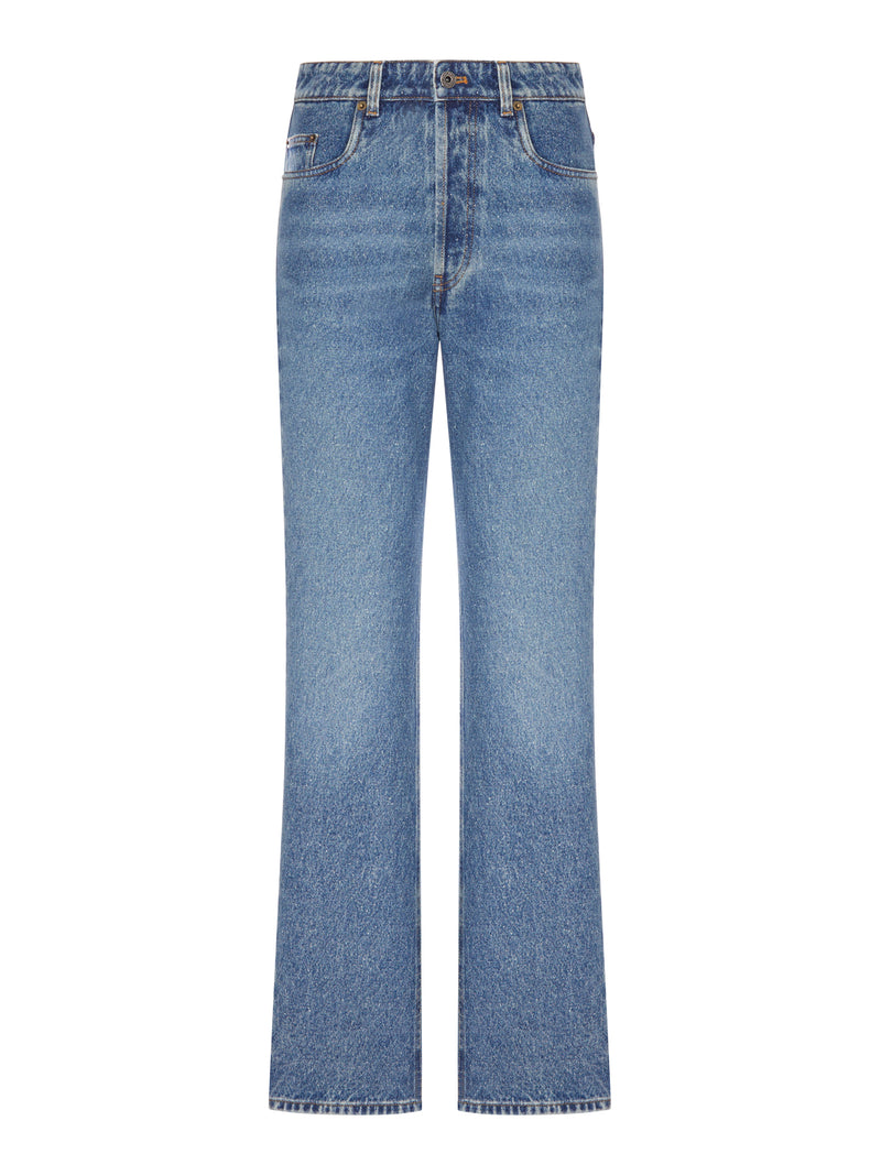 Miu Miu Women Light Wash Denim Flare Jeans MIU MIU