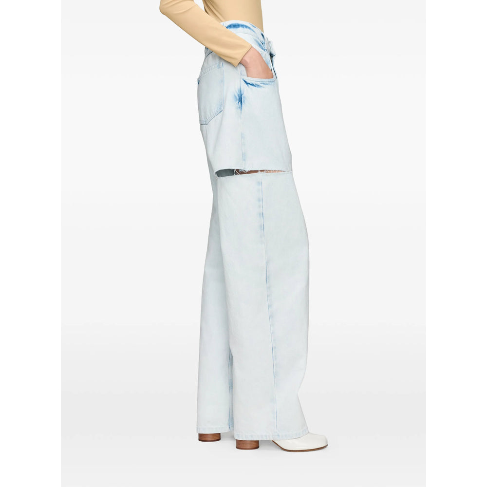 Maison Margiela Blue Denim - Tapered Jeans Women MAISON MARGIELA