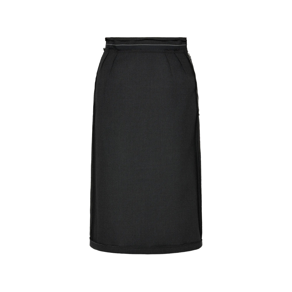 Maison Margiela Black Skirts - Straight Skirts Women MAISON MARGIELA