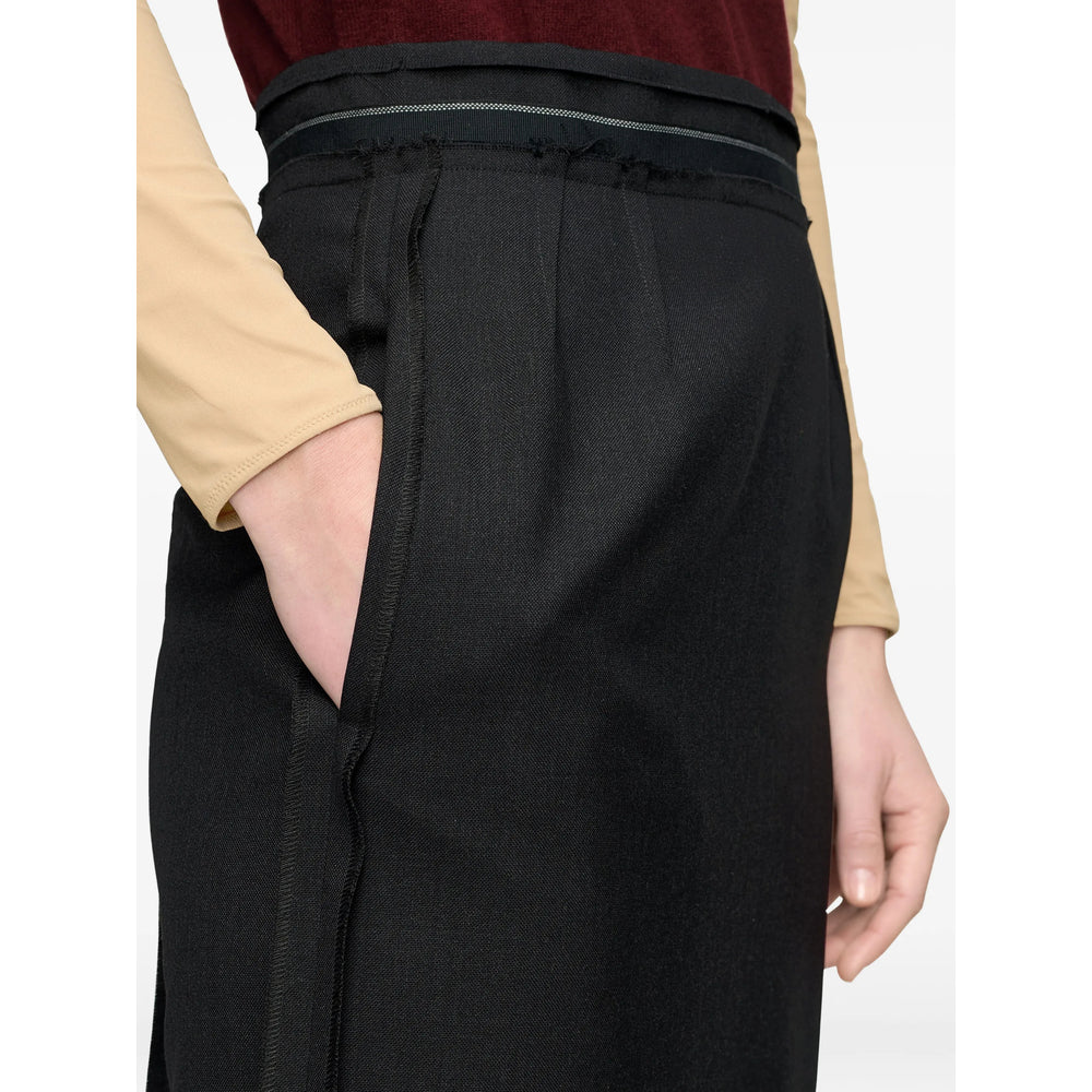 Maison Margiela Black Skirts - Straight Skirts Women MAISON MARGIELA