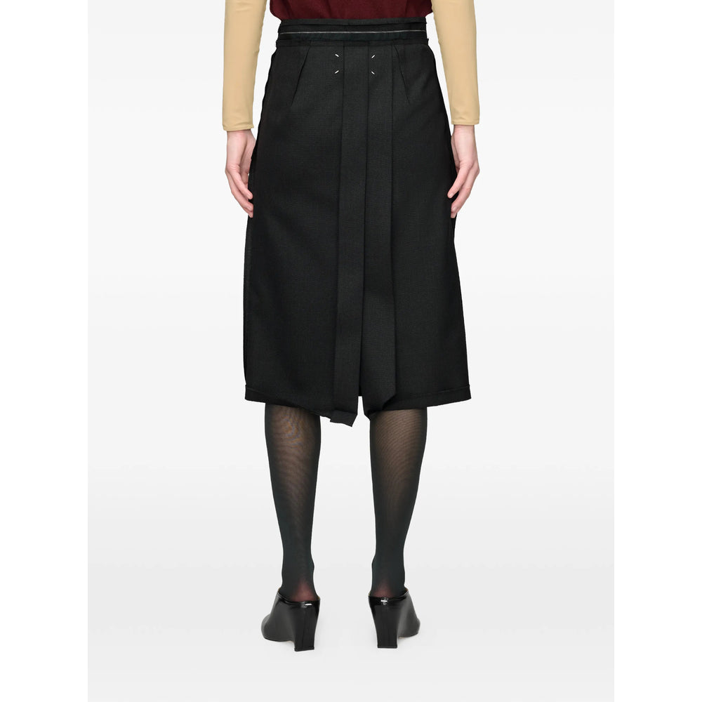 Maison Margiela Black Skirts - Straight Skirts Women MAISON MARGIELA