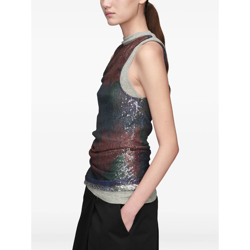 Maison Margiela Green Tops - Vests & Tank Tops Women MAISON MARGIELA