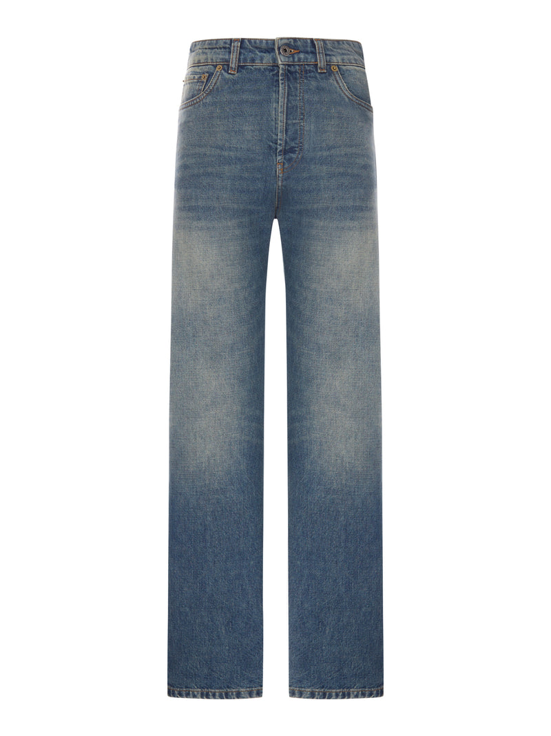 Miu Miu Women Five Pocket Straight Leg Jeans MIU MIU