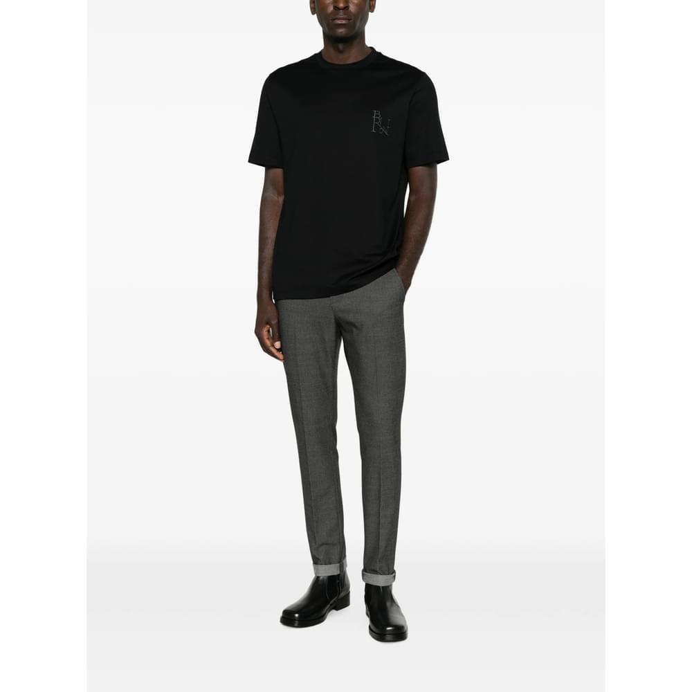 Brioni Black T-Shirts & Vests - T-Shirts Men BRIONI