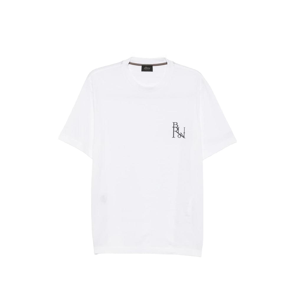 Brioni White T-Shirts & Vests - T-Shirts Men BRIONI