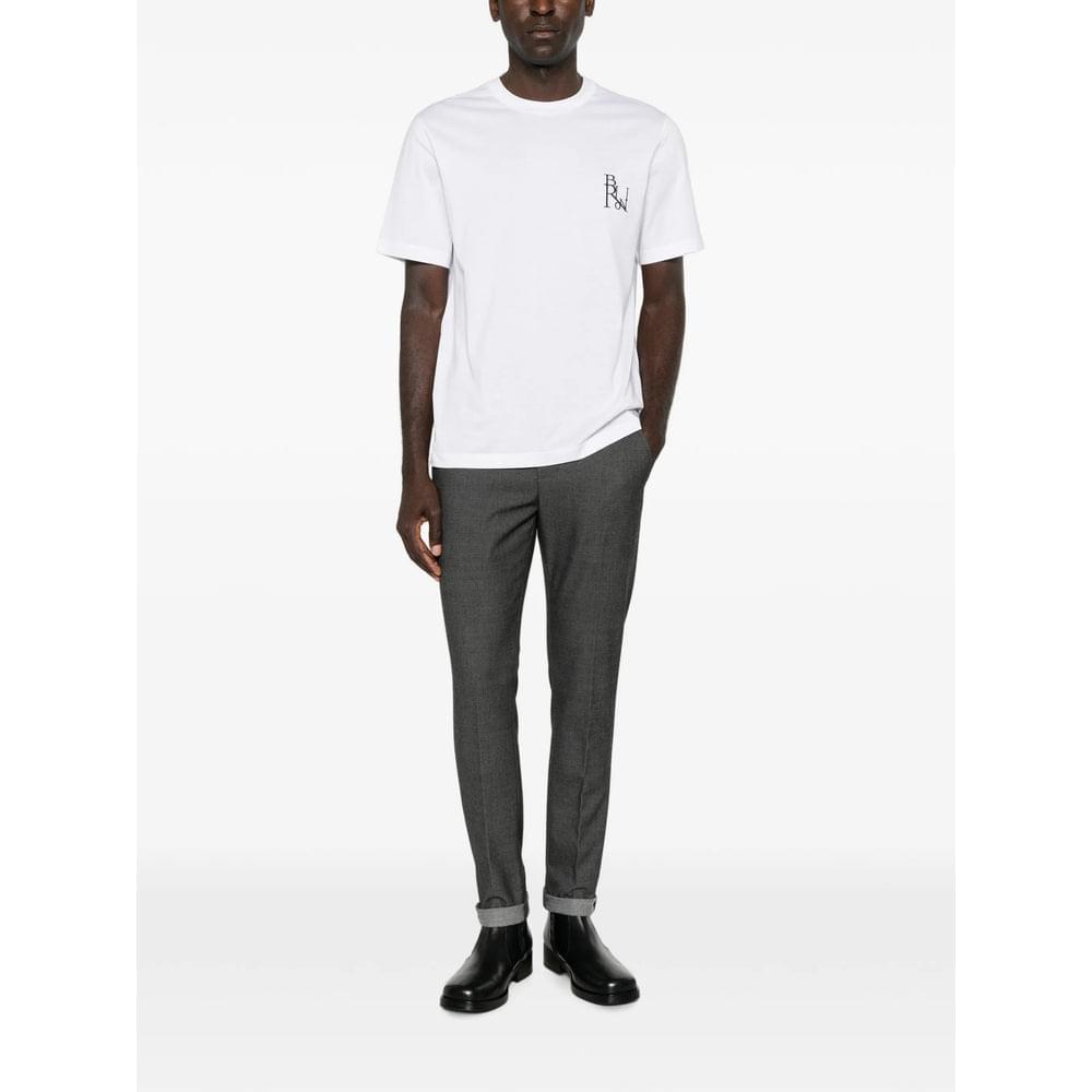 Brioni White T-Shirts & Vests - T-Shirts Men BRIONI