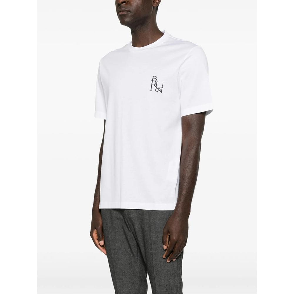 Brioni White T-Shirts & Vests - T-Shirts Men BRIONI
