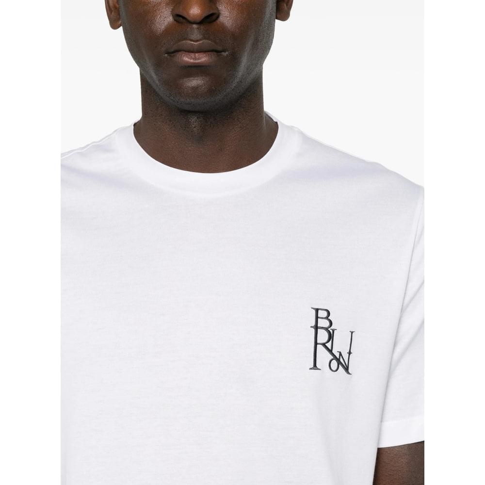 Brioni White T-Shirts & Vests - T-Shirts Men BRIONI