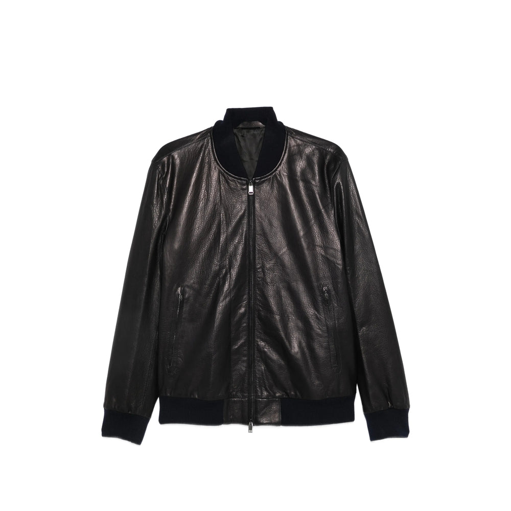 Brioni Black Jackets - Leather Jackets Men BRIONI