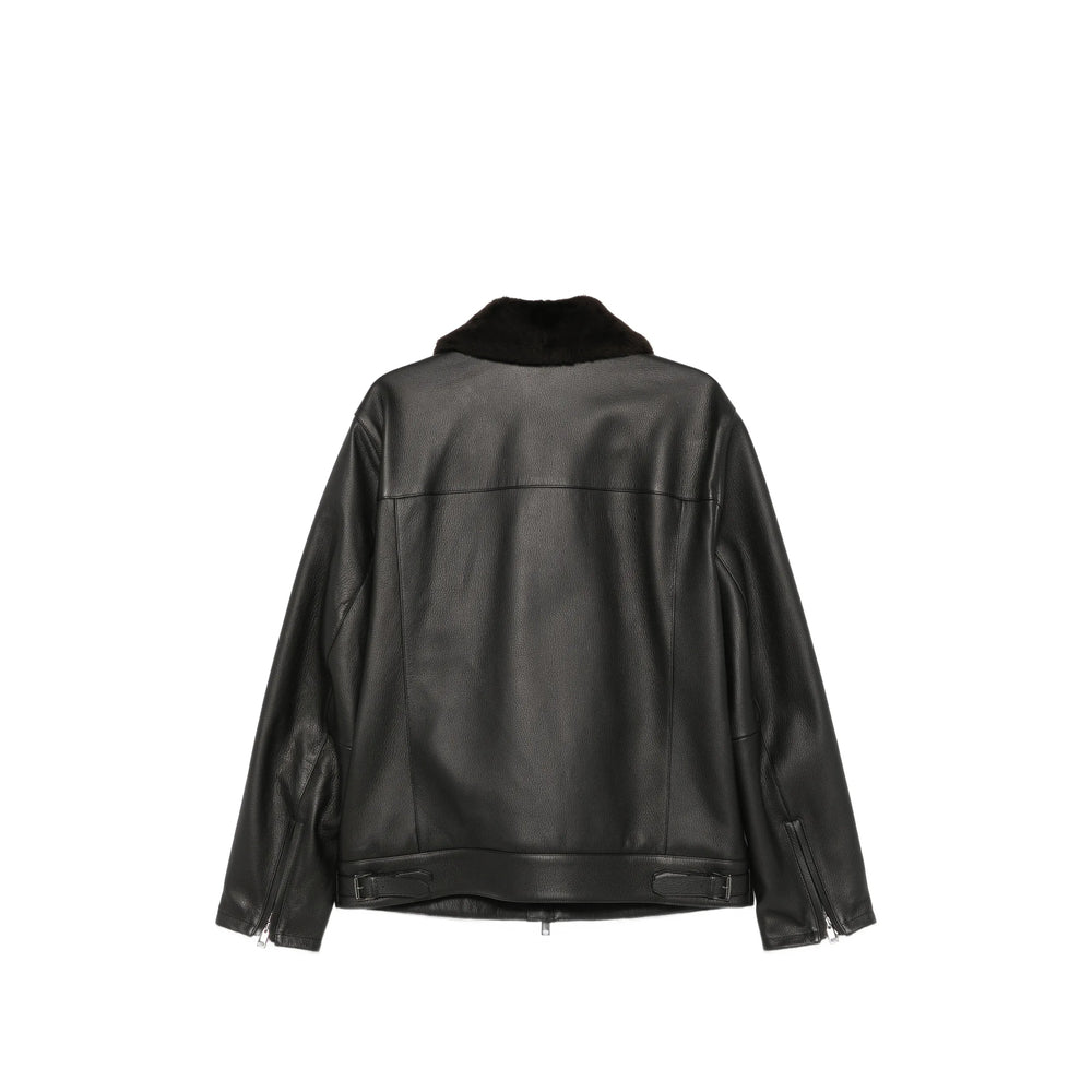Brioni Black Jackets - Leather Jackets Men BRIONI