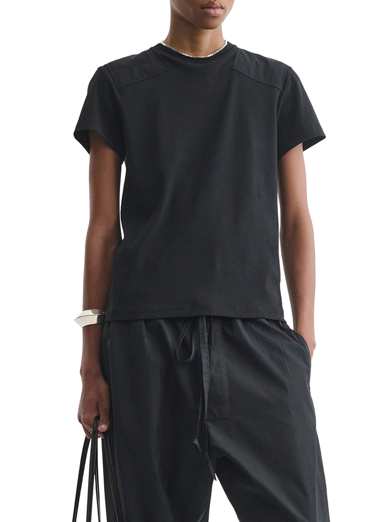 Phoebe Philo Women Black Cotton Patched T-Shirt PHOEBE PHILO
