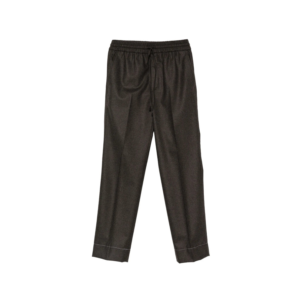 Brioni Brown Trousers - Regular & Straight-Leg Trousers Men BRIONI