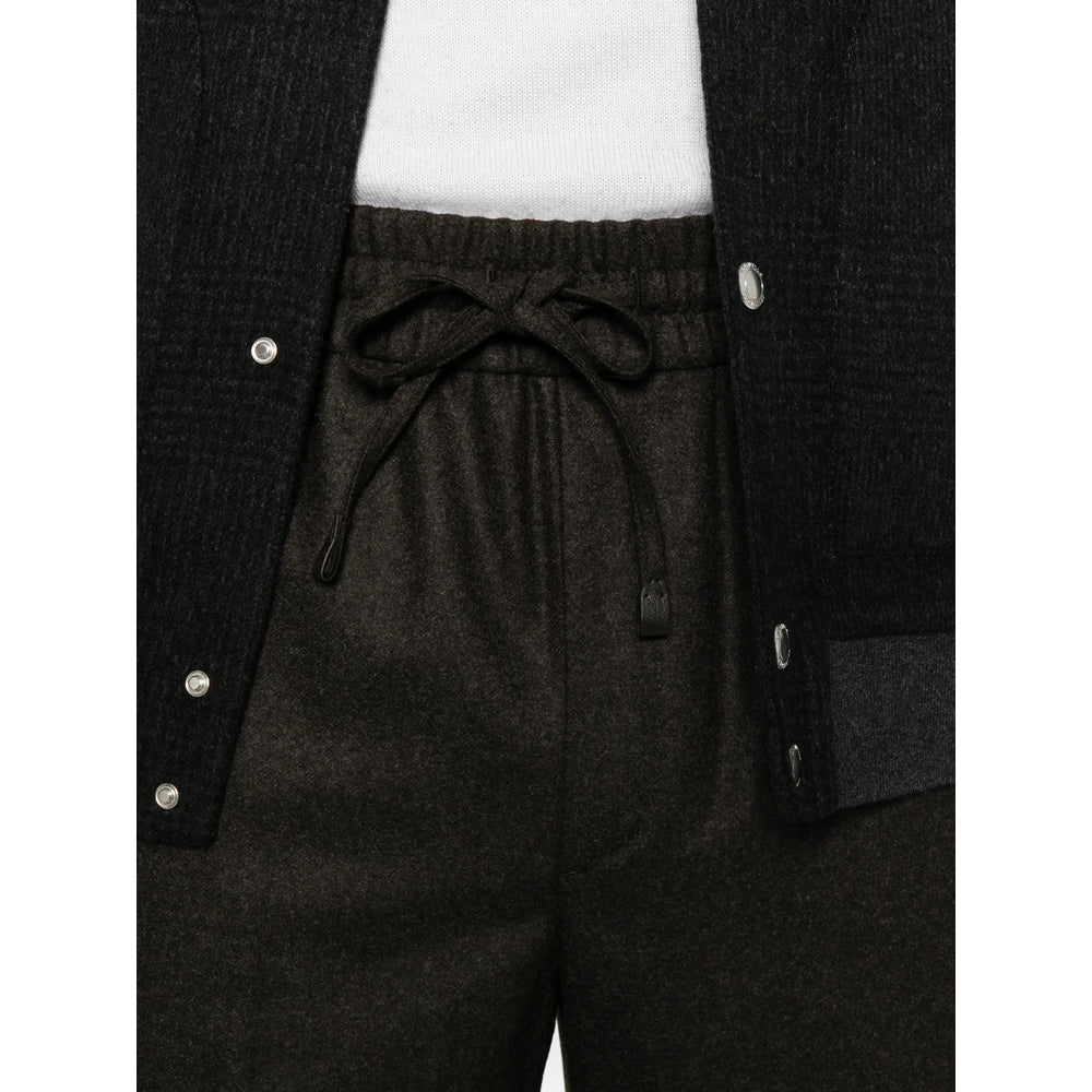 Brioni Brown Trousers - Regular & Straight-Leg Trousers Men BRIONI
