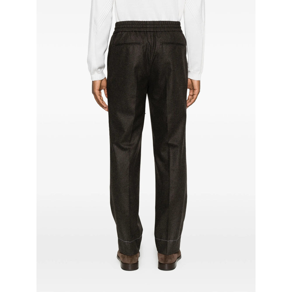 Brioni Brown Trousers - Regular & Straight-Leg Trousers Men BRIONI