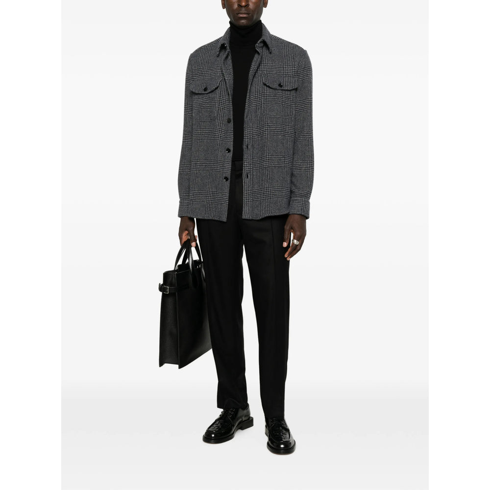 Brioni Grey Shirts Men BRIONI