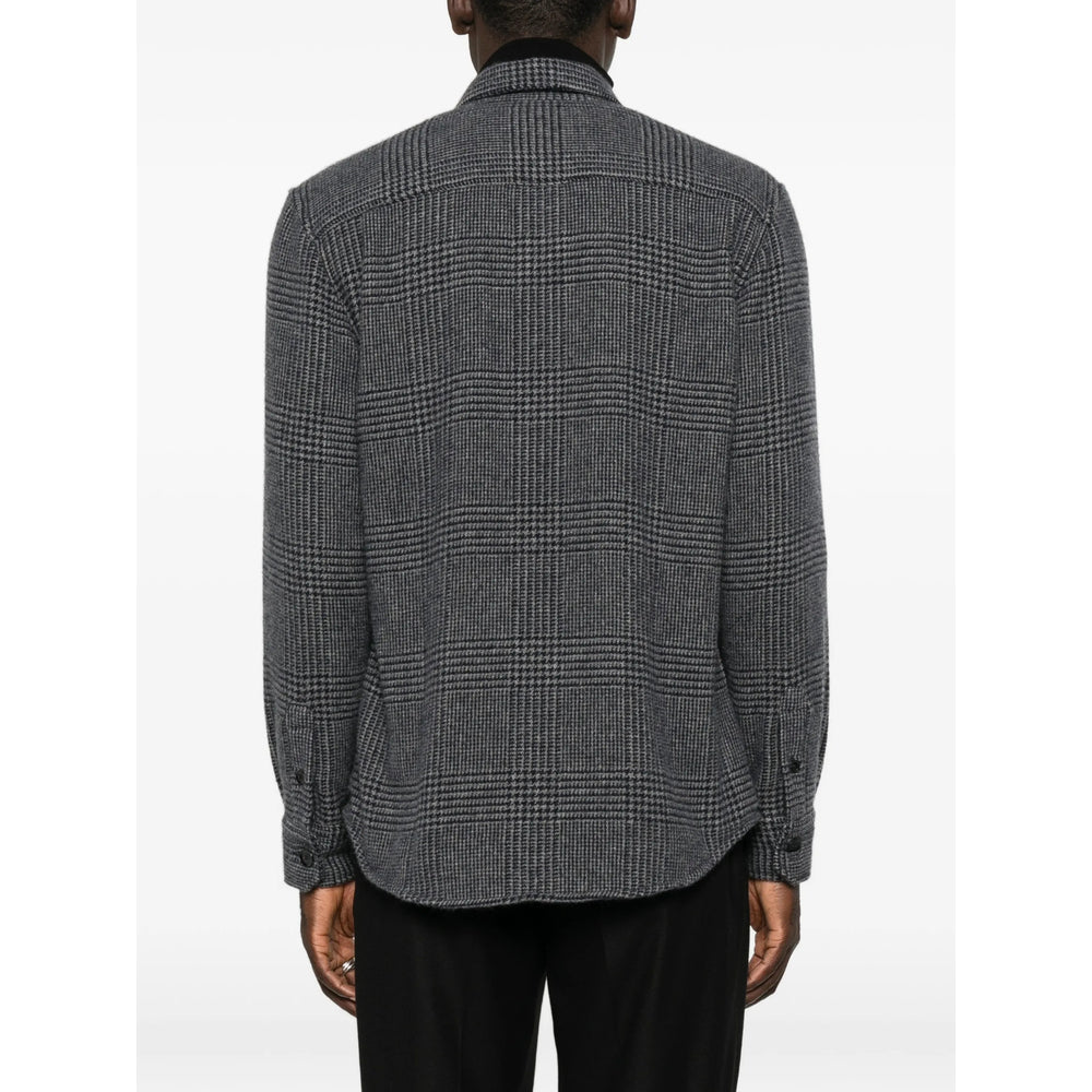 Brioni Grey Shirts Men BRIONI