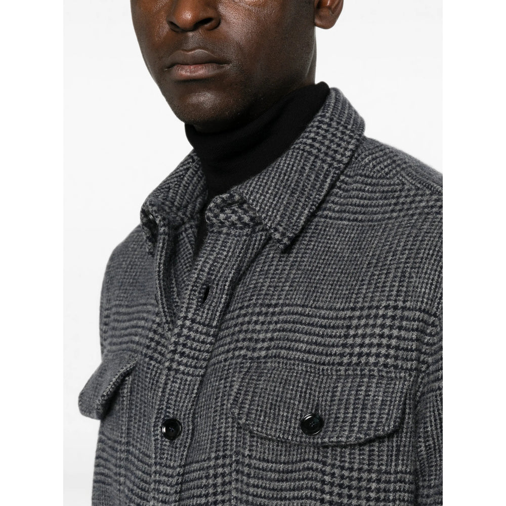 Brioni Grey Shirts Men BRIONI