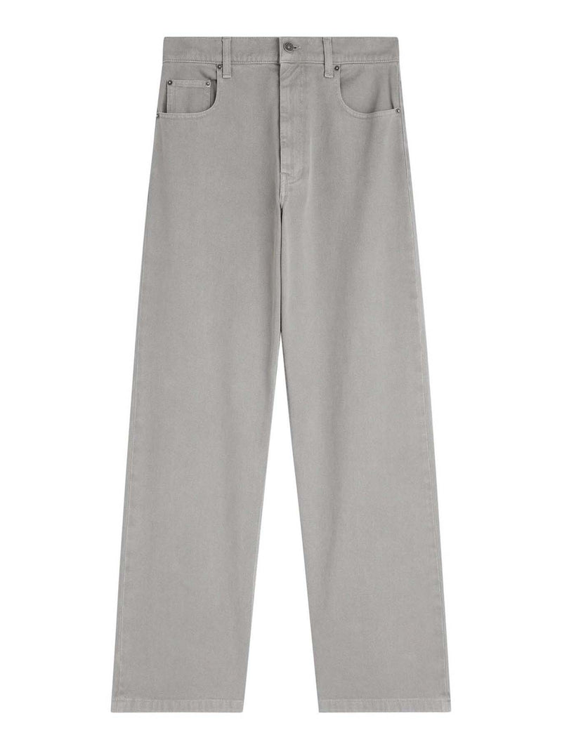 Phoebe Philo Women Ash Grey Cotton Zip-Fly Jeans PHOEBE PHILO
