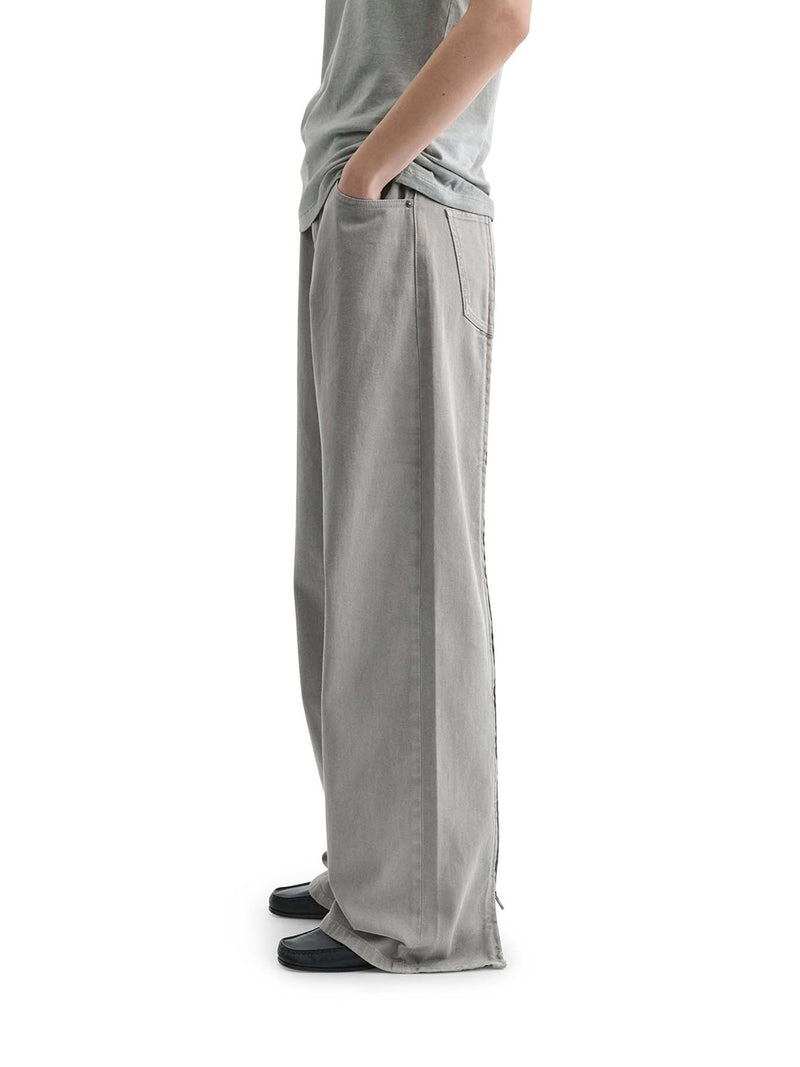 Phoebe Philo Women Ash Grey Cotton Zip-Fly Jeans PHOEBE PHILO