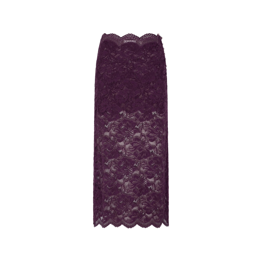 Rabanne Purple Skirts - Straight Skirts Women PACO RABANNE