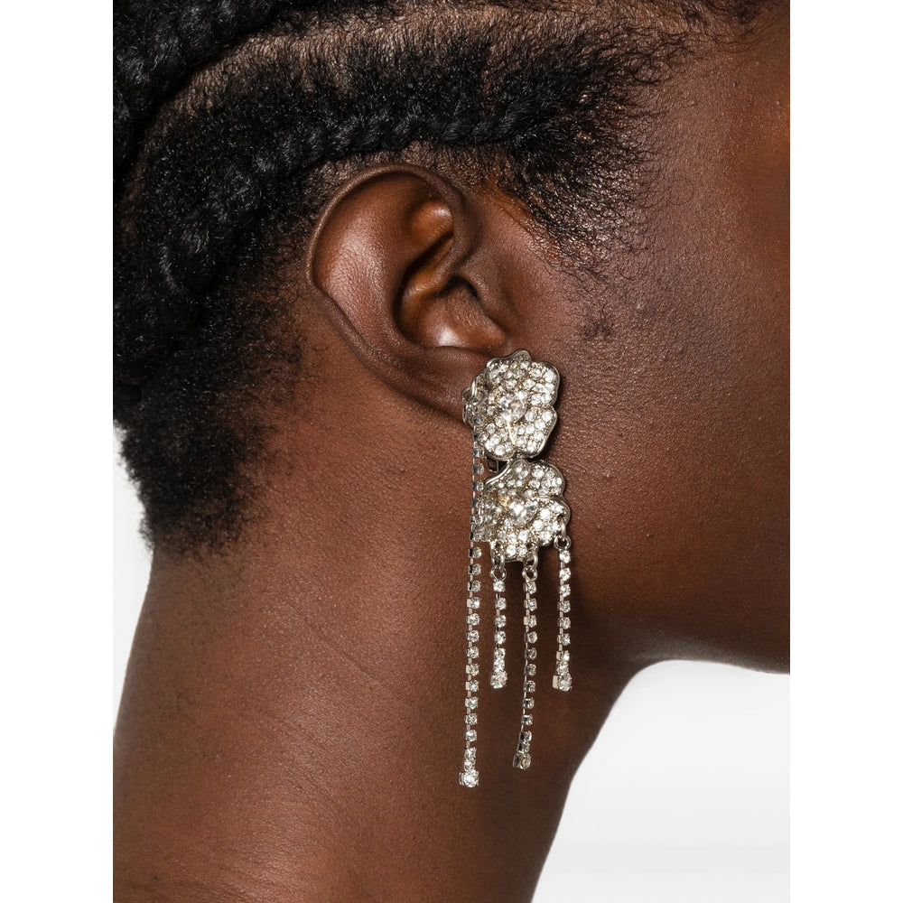 Alessandra Rich Silver Earrings Women ALESSANDRA RICH