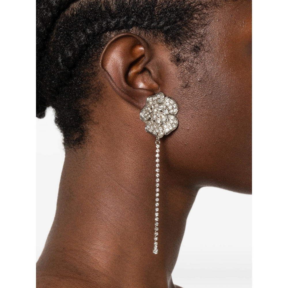 Alessandra Rich Silver Earrings Women ALESSANDRA RICH
