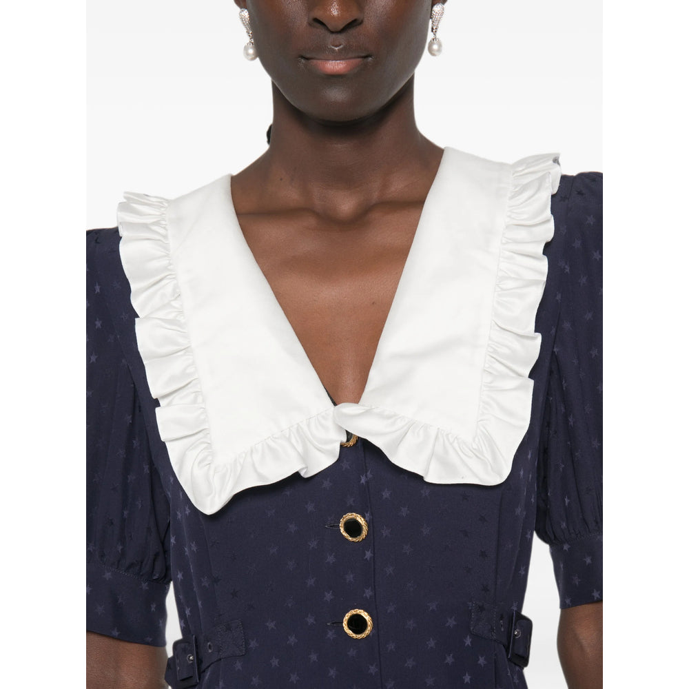 Alessandra Rich Blue Dresses - Day Dresses Women ALESSANDRA RICH